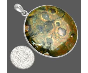 Rhyolite - Rainforest Jasper Pendant SDP153709 P-1001, 40x40 mm