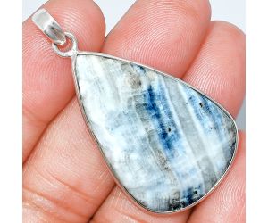 Blue Scheelite Pendant SDP153715 P-1001, 24x37 mm