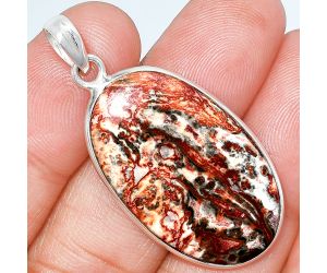 Leopard Skin Jasper Pendant SDP153721 P-1001, 19x33 mm