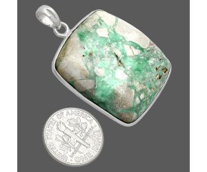 Utah Variscite Pendant SDP153725 P-1001, 27x30 mm