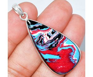 Fordite Detroit Agate Pendant SDP153728 P-1001, 20x39 mm