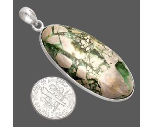 Utah Variscite Pendant SDP153731 P-1001, 20x42 mm