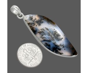 Robinson Ranch Plume Agate Pendant SDP153734 P-1001, 17x45 mm