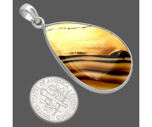 Montana Agate Pendant SDP153735 P-1001, 23x34 mm