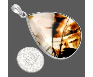 Montana Agate Pendant SDP153746 P-1001, 31x38 mm