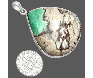 Utah Variscite Pendant SDP153750 P-1001, 35x38 mm