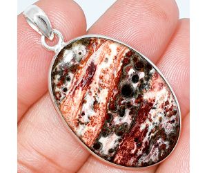 Leopard Skin Jasper Pendant SDP153754 P-1001, 22x34 mm