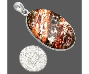 Leopard Skin Jasper Pendant SDP153754 P-1001, 22x34 mm