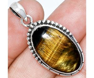 Tiger Eye Pendant SDP153775 P-1058, 14x22 mm