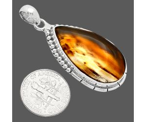 Montana Agate Pendant SDP153779 P-1058, 16x29 mm