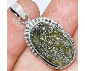 Nipomo Marcasite Agate Pendant SDP153788 P-1058, 13x22 mm