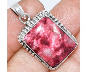 Pink Thulite Pendant SDP153790 P-1058, 15x20 mm