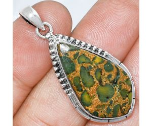 Bamboo Jasper Pendant SDP153792 P-1058, 15x27 mm