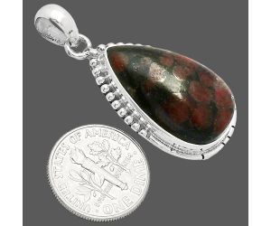 Russian Eudialyte Pendant SDP153797 P-1058, 15x24 mm