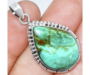 Natural Rare Turquoise Nevada Aztec Mt Pendant SDP153804 P-1058, 17x24 mm