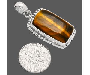 Tiger Eye Pendant SDP153807 P-1058, 13x22 mm