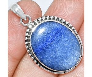 Dumortierite Quartz Pendant SDP153811 P-1058, 18x22 mm