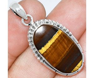 Tiger Eye Pendant SDP153813 P-1058, 14x24 mm