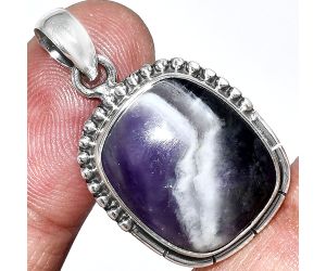 Chevron Amethyst Pendant SDP153817 P-1058, 15x19 mm