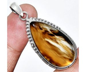 Montana Agate Pendant SDP153818 P-1058, 16x29 mm