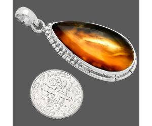 Montana Agate Pendant SDP153818 P-1058, 16x29 mm