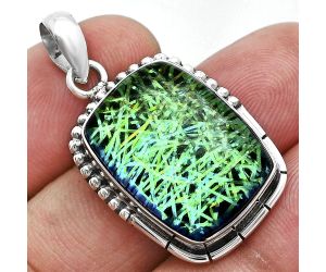 Dichroic Glass Pendant SDP153820 P-1058, 15x20 mm