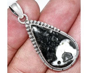 Mexican Cabbing Fossil Pendant SDP153823 P-1058, 15x26 mm