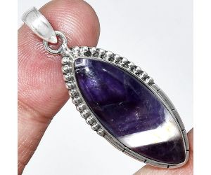 Chevron Amethyst Pendant SDP153824 P-1058, 12x31 mm