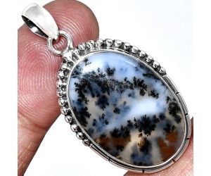 Robinson Ranch Plume Agate Pendant SDP153826 P-1058, 17x25 mm