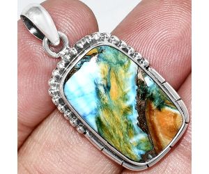 Spiny Oyster Turquoise Pendant SDP153829 P-1058, 14x22 mm