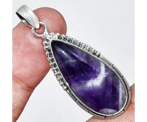 Chevron Amethyst Pendant SDP153830 P-1058, 13x29 mm