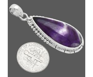 Chevron Amethyst Pendant SDP153830 P-1058, 13x29 mm