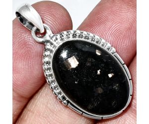 Nuummite Pendant SDP153836 P-1058, 15x23 mm