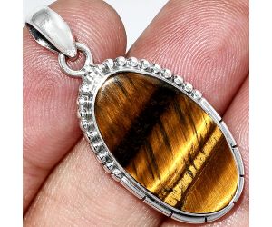 Tiger Eye Pendant SDP153837 P-1058, 14x25 mm