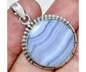 Blue Lace Agate Pendant SDP153838 P-1058, 20x20 mm