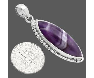 Chevron Amethyst Pendant SDP153839 P-1058, 10x28 mm