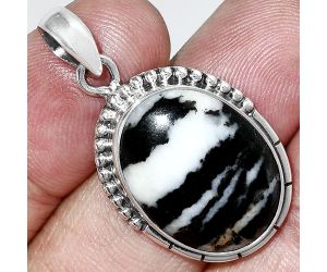 Black Zebra Jasper Pendant SDP153842 P-1058, 16x20 mm