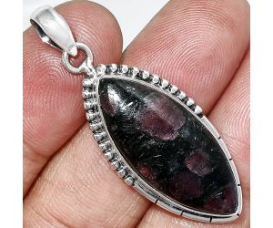 Russian Eudialyte Pendant SDP153843 P-1058, 13x29 mm