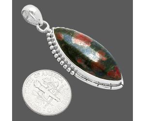 Russian Eudialyte Pendant SDP153843 P-1058, 13x29 mm