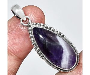 Chevron Amethyst Pendant SDP153850 P-1058, 11x25 mm