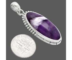 Chevron Amethyst Pendant SDP153852 P-1058, 12x28 mm