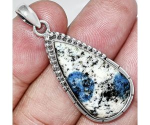 K2 Blue - Azurite In Quartz Pendant SDP153853 P-1058, 15x28 mm