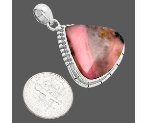 Rhodonite Pendant SDP153855 P-1058, 21x23 mm