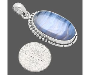 Blue Lace Agate Pendant SDP153856 P-1058, 15x25 mm