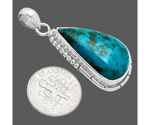 Shattuckite Pendant SDP153857 P-1058, 14x25 mm