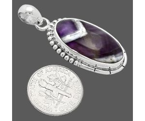 Chevron Amethyst Pendant SDP153858 P-1058, 12x23 mm