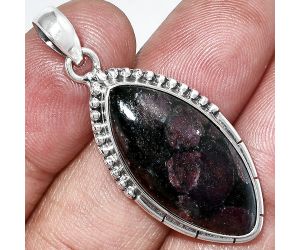 Russian Eudialyte Pendant SDP153860 P-1058, 14x28 mm