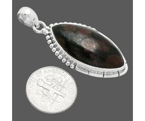 Russian Eudialyte Pendant SDP153860 P-1058, 14x28 mm