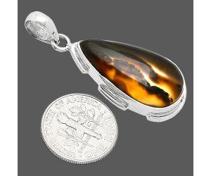 Montana Agate Pendant SDP153876 P-1072, 14x26 mm