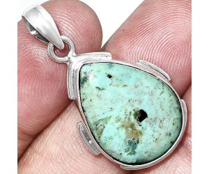 Royston Ribbon Turquoise Pendant SDP153881 P-1072, 16x21 mm